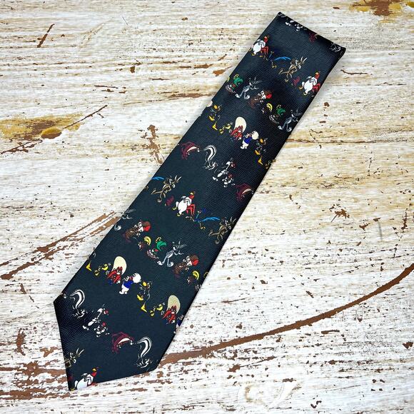 VTG 1997 Looney Tunes Mania Cartoon Character Tie - Picture 1 of 7